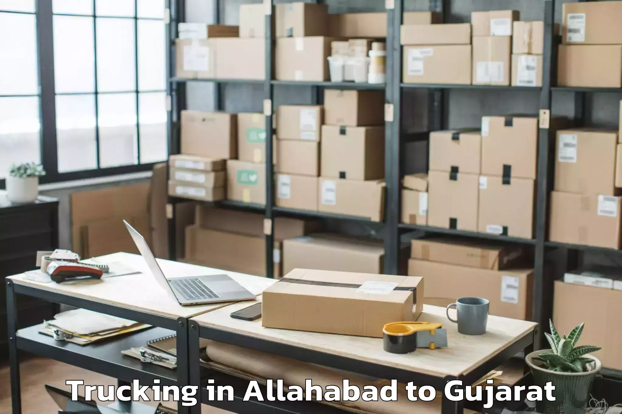 Affordable Allahabad to Bharuch Trucking